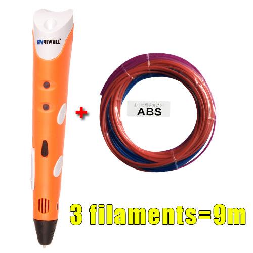 Orange 3pcs filament