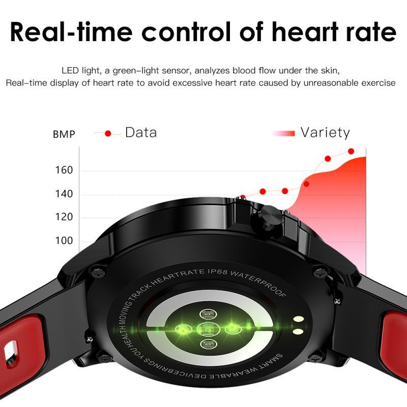 Newest L8 Smart Watch Men ECG + PPG IP68 Waterproof Blood Pressure Heart Rate Fitness Tracker Sports Smartwatch VS L5 L7