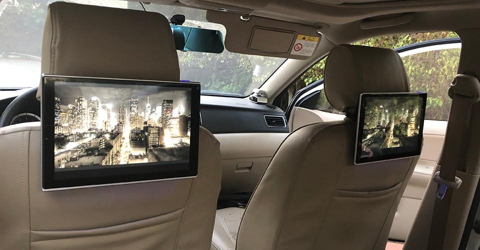 For Toyota Fortuner Car TV Android 8.1 Headrest Multimedia MP4 MP5 Video Player HD Screen Monitor USB SD AV Slot FM Transmitter