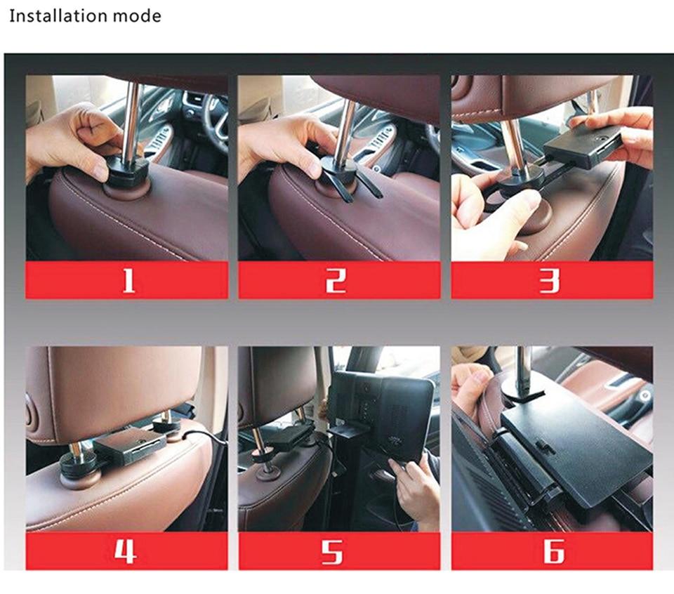 For Toyota Fortuner Car TV Android 8.1 Headrest Multimedia MP4 MP5 Video Player HD Screen Monitor USB SD AV Slot FM Transmitter