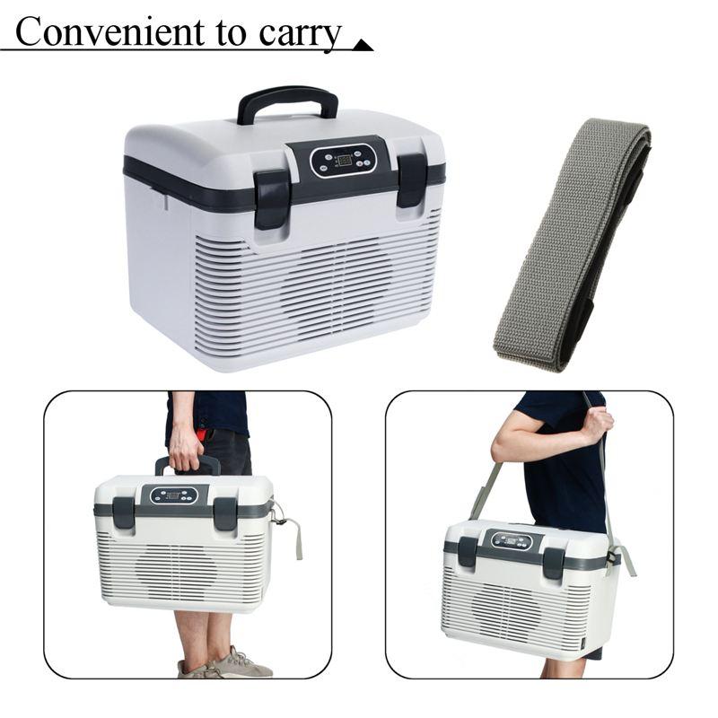 19L Car Refrigerator Freeze heating DC12-24V/AC220V Fridge Compressor for Car Home Picnic Refrigeration heating -5~65 Degrees