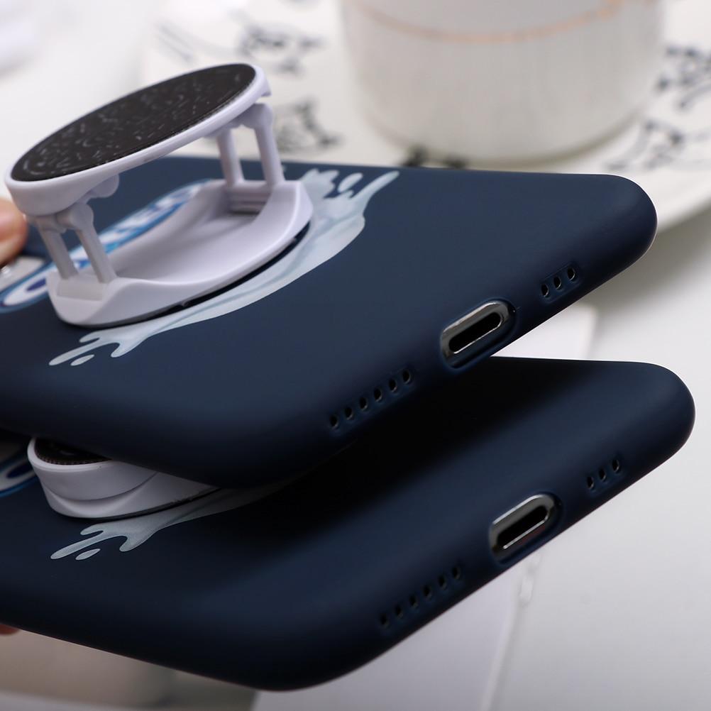 New Oreo Milk Biscuit Phone Cover for iPhone SE 2020 7 8 6 6s Plus 5 X XR XS For iPhone 11 Pro Max Fold Finger Grip Holder Case