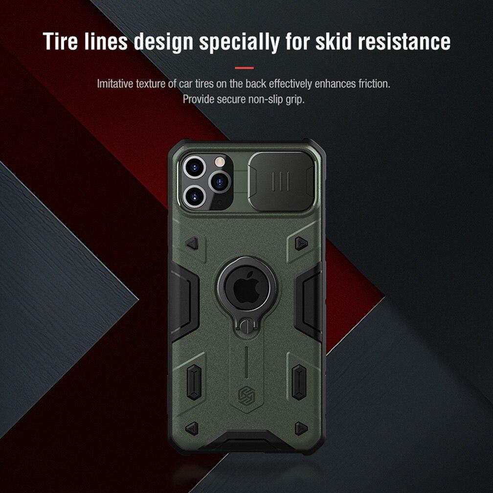 For iPhone 11 Pro Case NILLKIN Lens protection CamShield Armor Case For iPhone 11 Pro Max with Ring Kickstand and Slide Cover