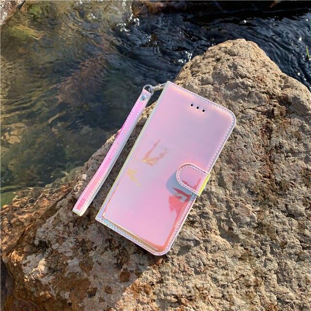 YXAYN Glitter Holographic Leather Wallet Cover for iPhone 11 Pro Max Xr X xs max 7 8 plu Flip Luxury Case