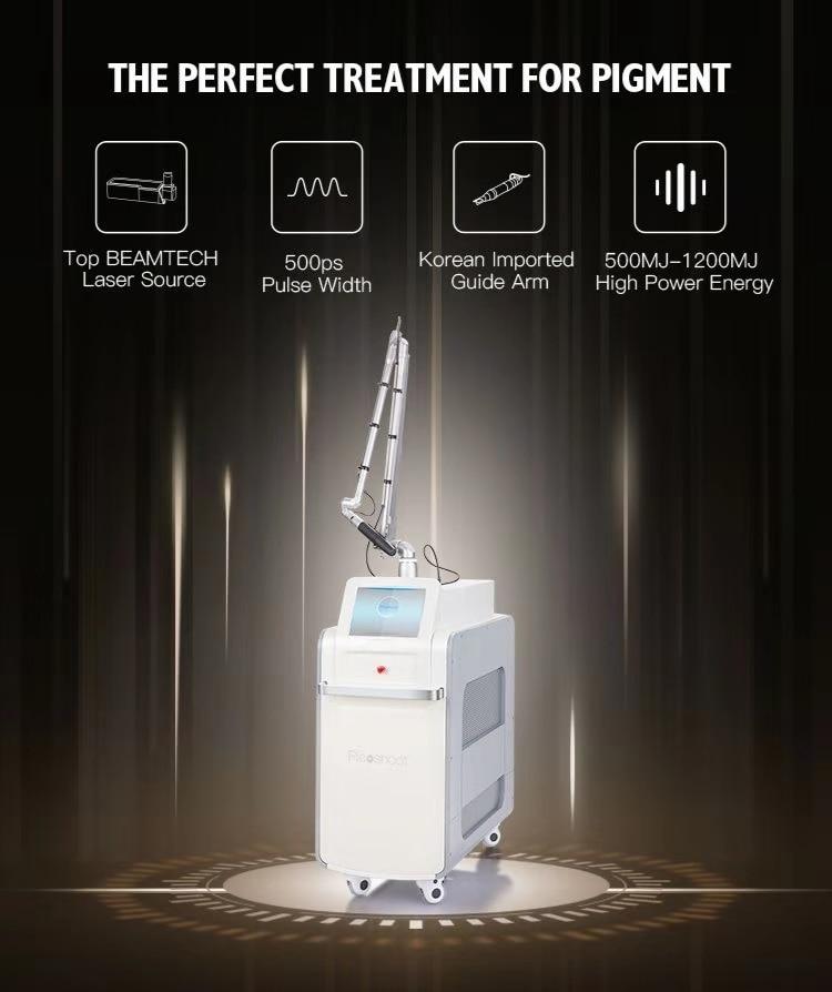 Newest Korea arm freckle removal q switched nd yag laser picoway laser Picosure Picosecond Laser Tattoo Removal Machine