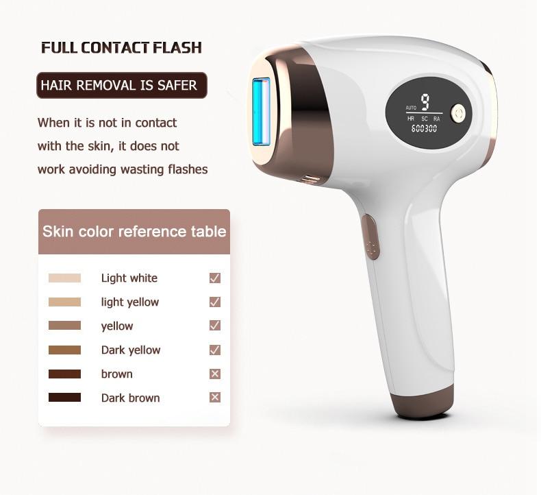 Osenyuan 4in1 Icecool IPL Epilator Laser Hair Removal Permanent For Face Body Leg Bikini Electric Depiladora Laser Epilator