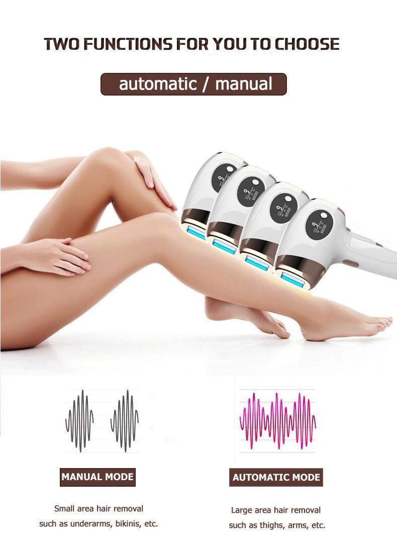 Osenyuan 4in1 Icecool IPL Epilator Laser Hair Removal Permanent For Face Body Leg Bikini Electric Depiladora Laser Epilator