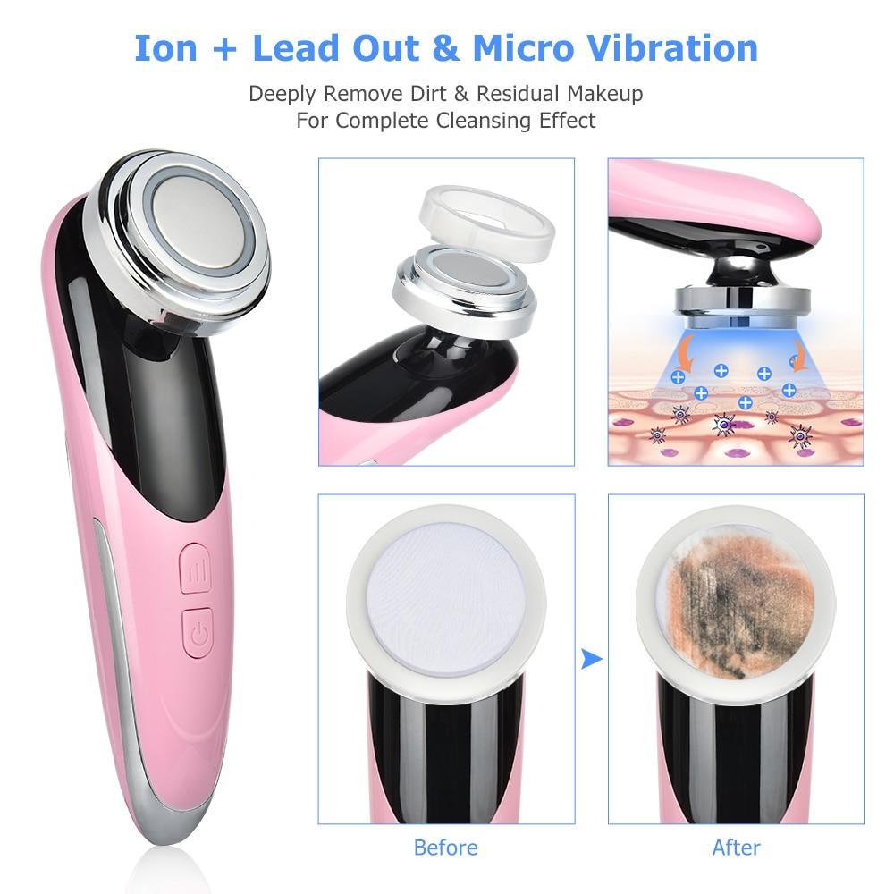 7in1RF&EMS Radio Mesotherapy Electroporation rf lifting Beauty LED Photon Face Skin Rejuvenation Remover Wrinkle Radio Frequency