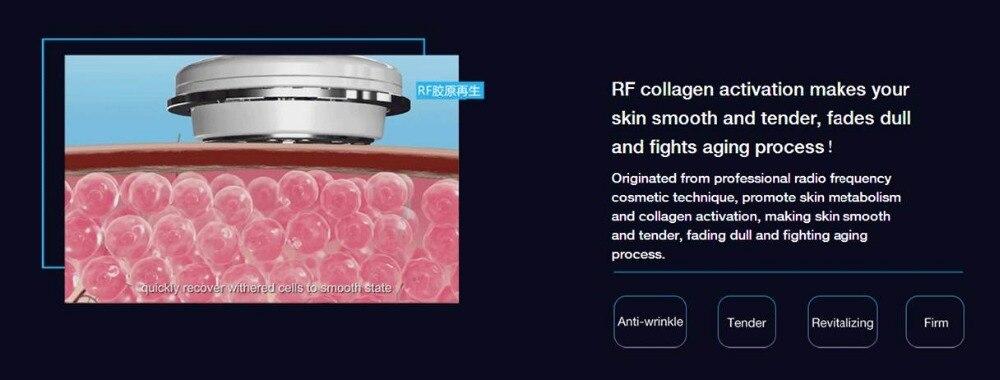RF Radio Frequency Facial Mesotherapy Electroporation Face Lifting EMS Skin Rejuvenation Skin Tighten Device Smart Face Massager