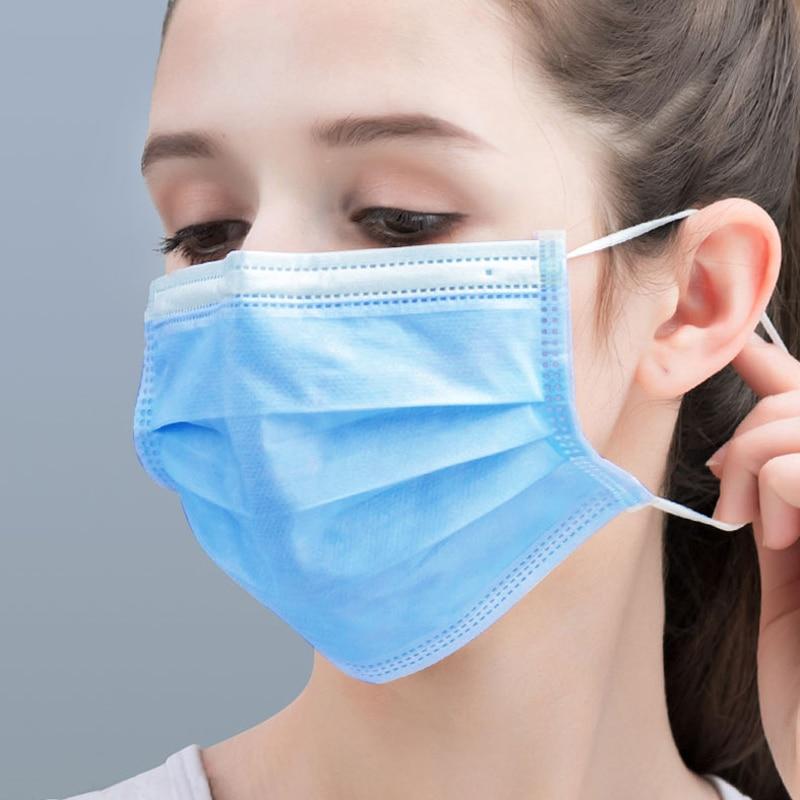 25 pcs/Bag FDA CE Certification Disposable Medical Mask Thickened 3 Layer Non-woven Protective Mask Fast Delivery