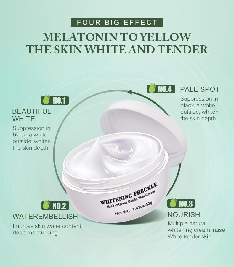 Powerful Whitening Freckle Cream 40g Remove Melasma Acne Spots Pigment Melanin Dark Spots Face Lift Firming Face Care Cream skin