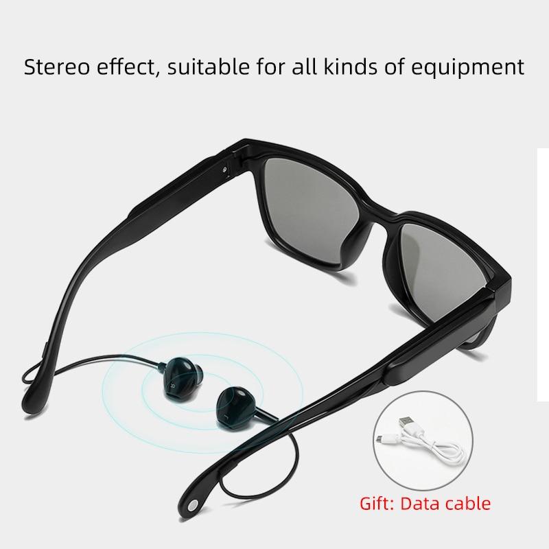 Polarized Smart Sunglasses Wireless Audio 3-In-1 Bluetooth 5.0 Sports Headphone Sunglasses IPX7 Headset Earphone Speakers with Mic