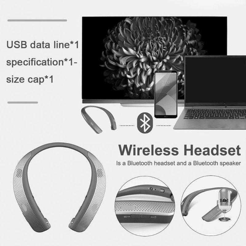 2020 NewBluetooth Headphones Lightweight Stereo Neckband Wireless Headset With speaker for Sports Exercise High Quality