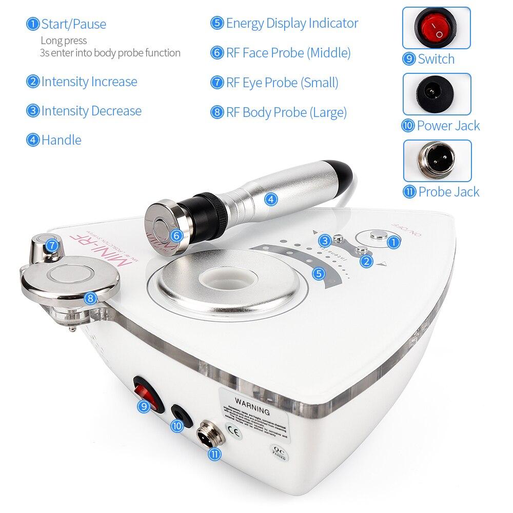 3IN1 RF Skin Tightening Face Lifting Rejuvenation Tripolar Anti Aging Wrinkle Face Lifting Whitening Removal Double Chin Machine
