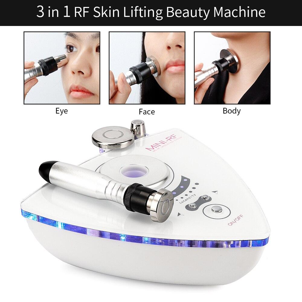 3IN1 RF Skin Tightening Face Lifting Rejuvenation Tripolar Anti Aging Wrinkle Face Lifting Whitening Removal Double Chin Machine
