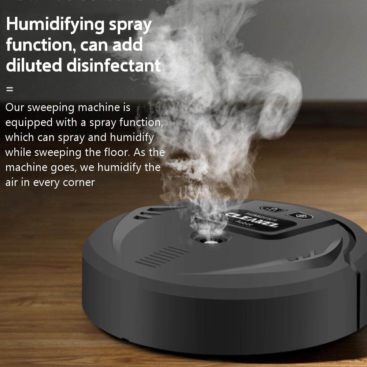 Fully Automatic Multifunctional Smart Robot Cleaner USB Charging Sweeping Robot Dry and Wet Spray Mop Spray Aerosol Disinfecting