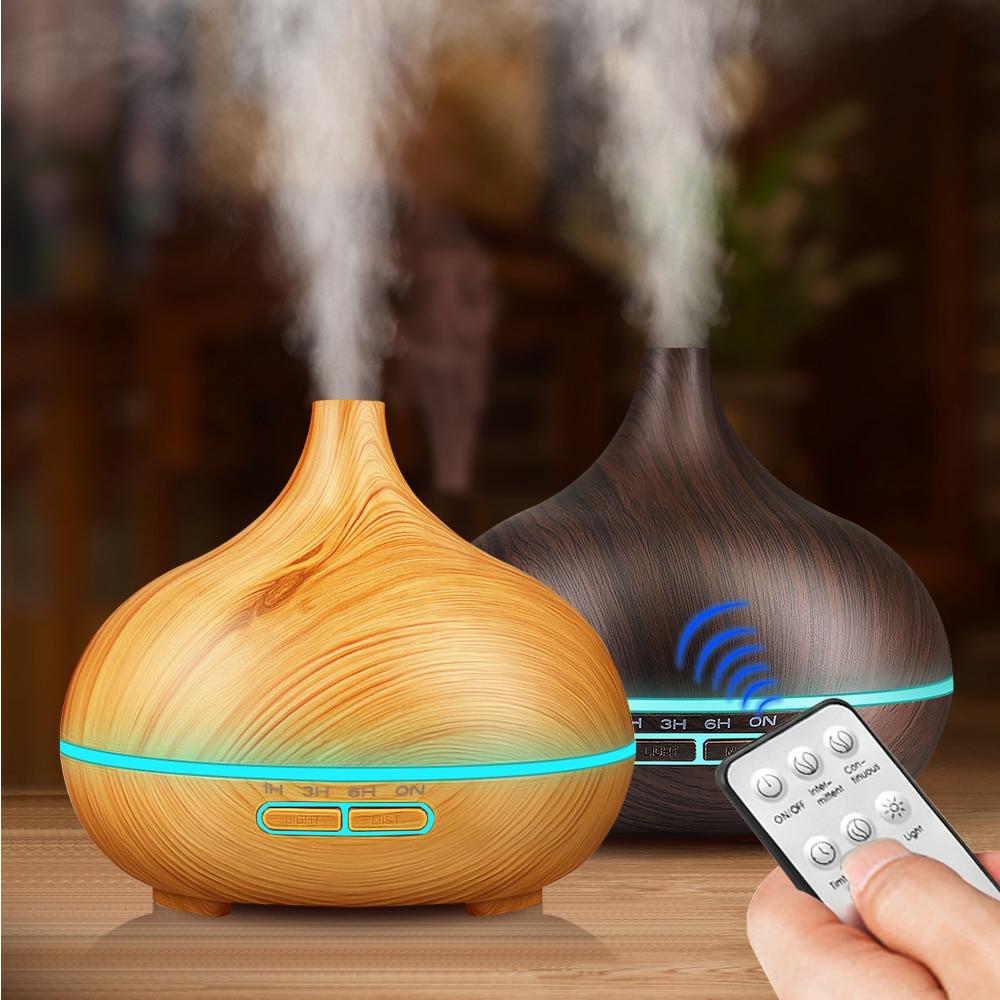 550ml Aroma Air Humidifier Essential Oil Diffuser Aromatherapy Electric Ultrasonic cool Mist Maker for Home Remote Control