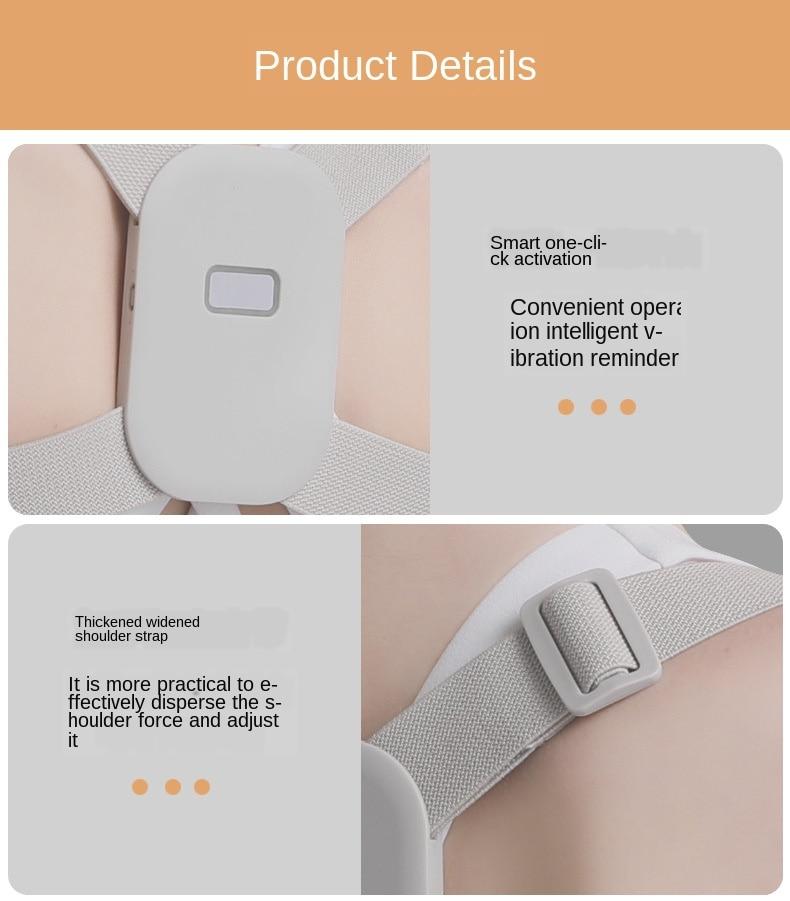 Posture Corrector Adjustable Back Brace Straightener Intelligent Sensor Vibration Reminder Women Men and Kids Posture Trainer