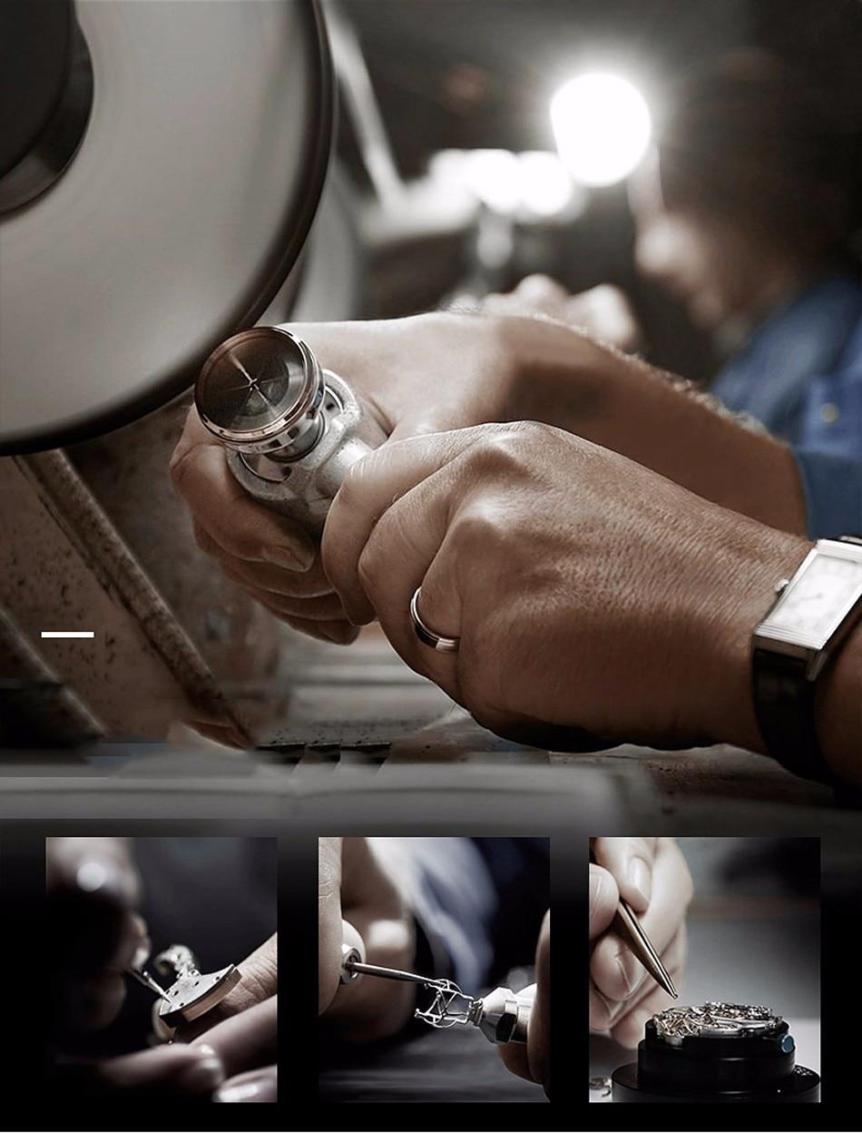 Reloj LIGE Men Watch Mechanical Tourbillon Luxury Fashion Brand Leather Male Sport Watches Men Automatic Watch Relogio Masculino