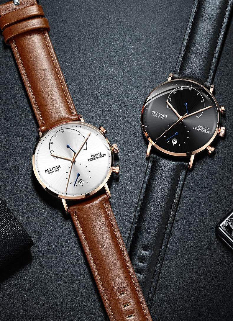 2020 Men Business Wrist Watch Man Watches Chronograph Luxury Brand Male Clock Quartz Wristwatch Male Watch Men's Wristwatches