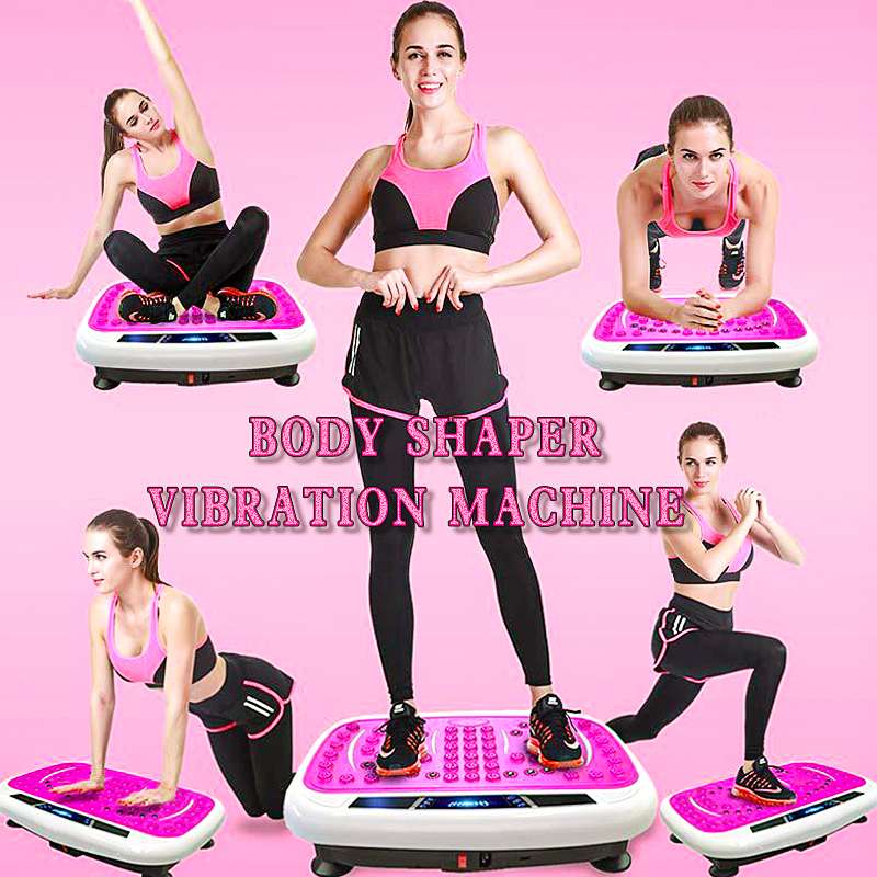 150KG/330lb Exercise Fitness Slim Vibration Machine Trainer Plate Platform Body Shaper Exercise Massage with Remote Control