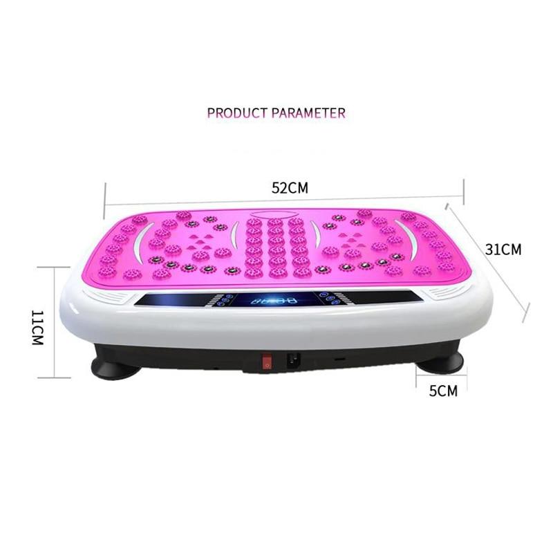 150KG/330lb Exercise Fitness Slim Vibration Machine Trainer Plate Platform Body Shaper Exercise Massage with Remote Control