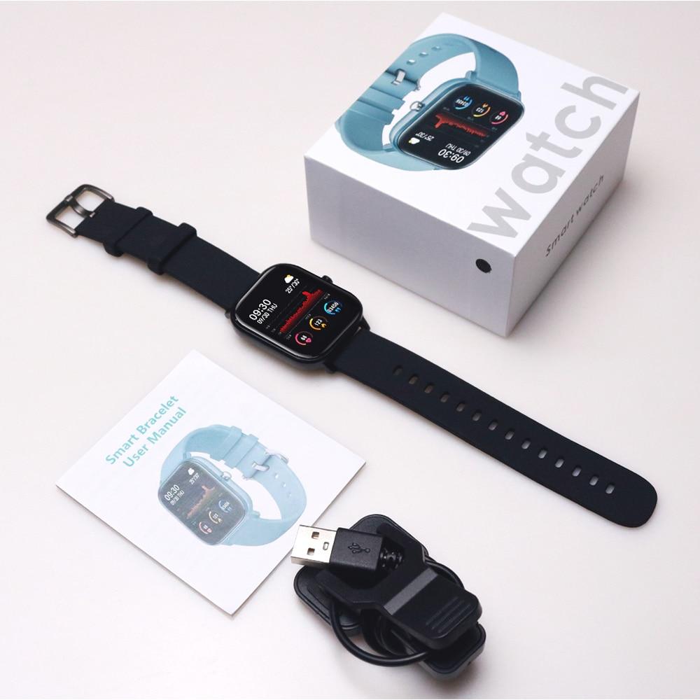 ZKCREATION 1.4 inch Screen Fit Bit P8 Smart Watches Wristband Fitness Bracelet Men Smartwatch Blood Pressure Tracker for Women