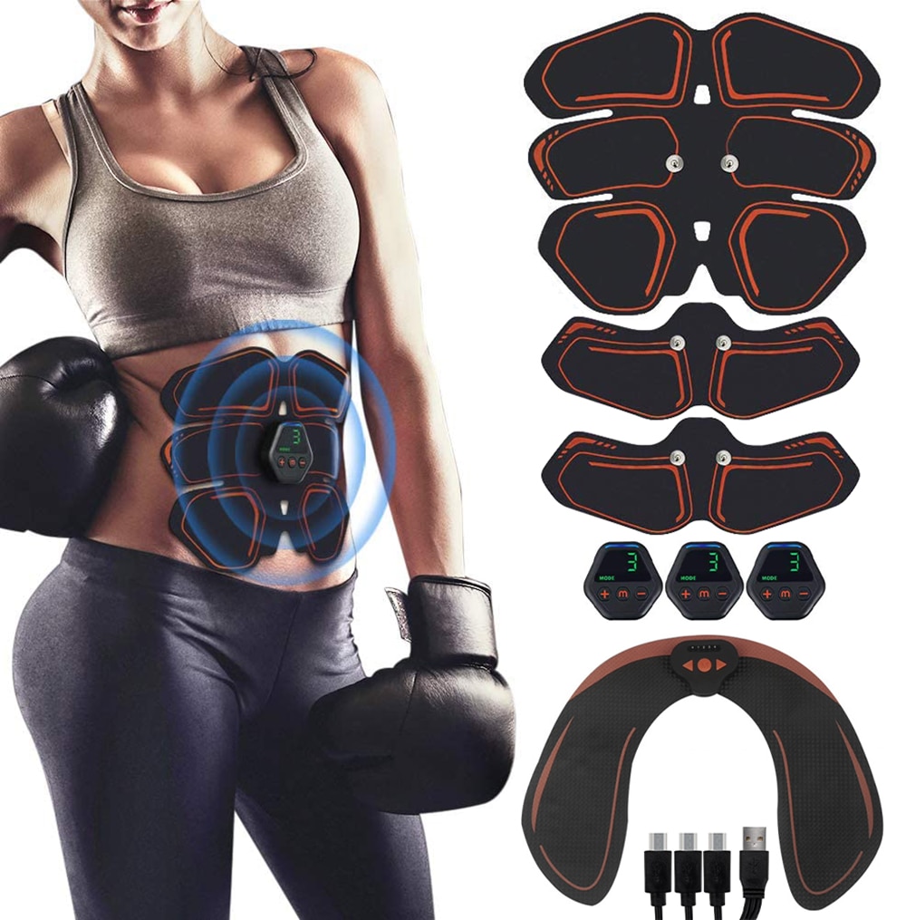 6 pack ABS Muscle Stimulator Fitness Abdominal Trainer Weight loss Body Slimming