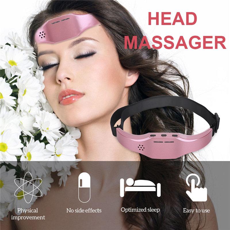 EMS Head Massager Forehead Brain Relaxation Low Frequency Pulse Improve Sleep Health Stress Relief Brain Massager Stimulator