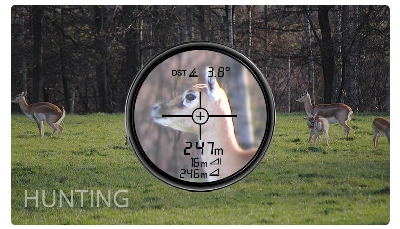 SNDWAY Telescope Laser Range Finder Digital Distance Meter Hunting Monocular Golf Rangefinder LCD Display Roulette Tape Measure