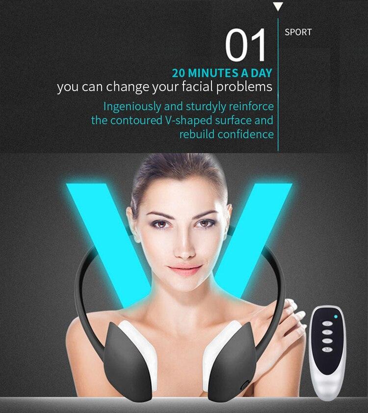 ems portable facial massager V-shaped face-lifting double chin reducer Anti-Aging facial firming beauty facial equipment