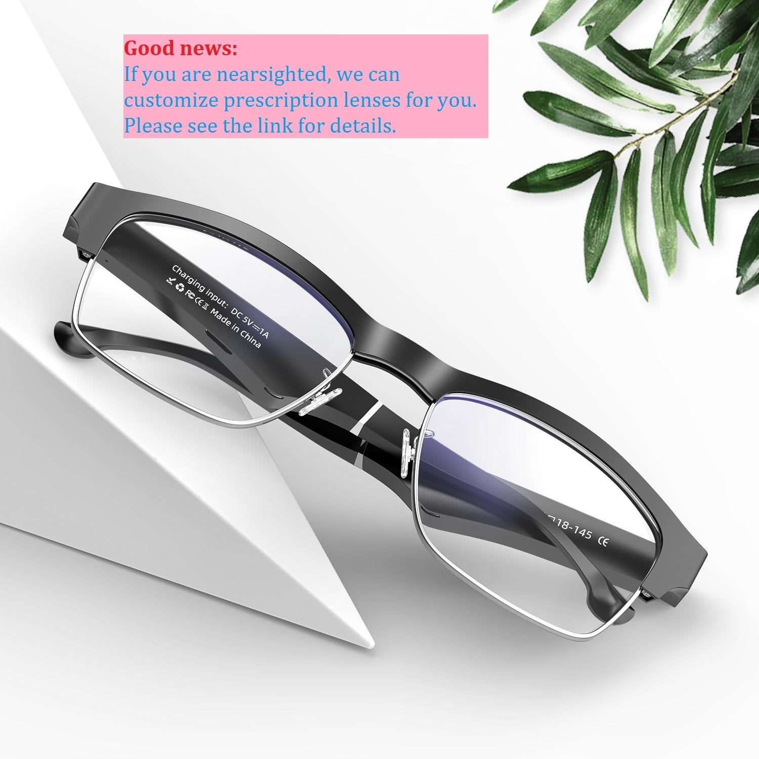 BT5.0 smart glasses call listen music earphone glasses 2-in-1 intelligent high-tech sunglasses, suitable for Android and IOS