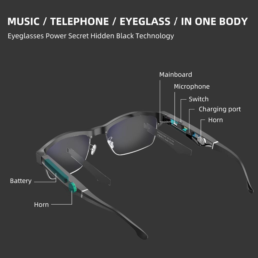 BT5.0 smart glasses call listen music earphone glasses 2-in-1 intelligent high-tech sunglasses, suitable for Android and IOS