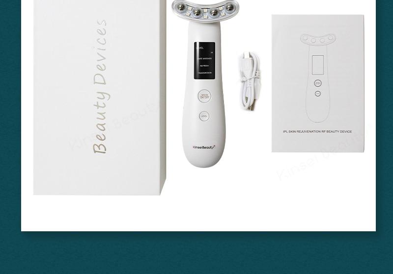 EMS RF Electroporation Microcurrent Neck Face Lifting Massager Skin Tightening LED Therapy Beauty Massage Rejuvenation RF Device