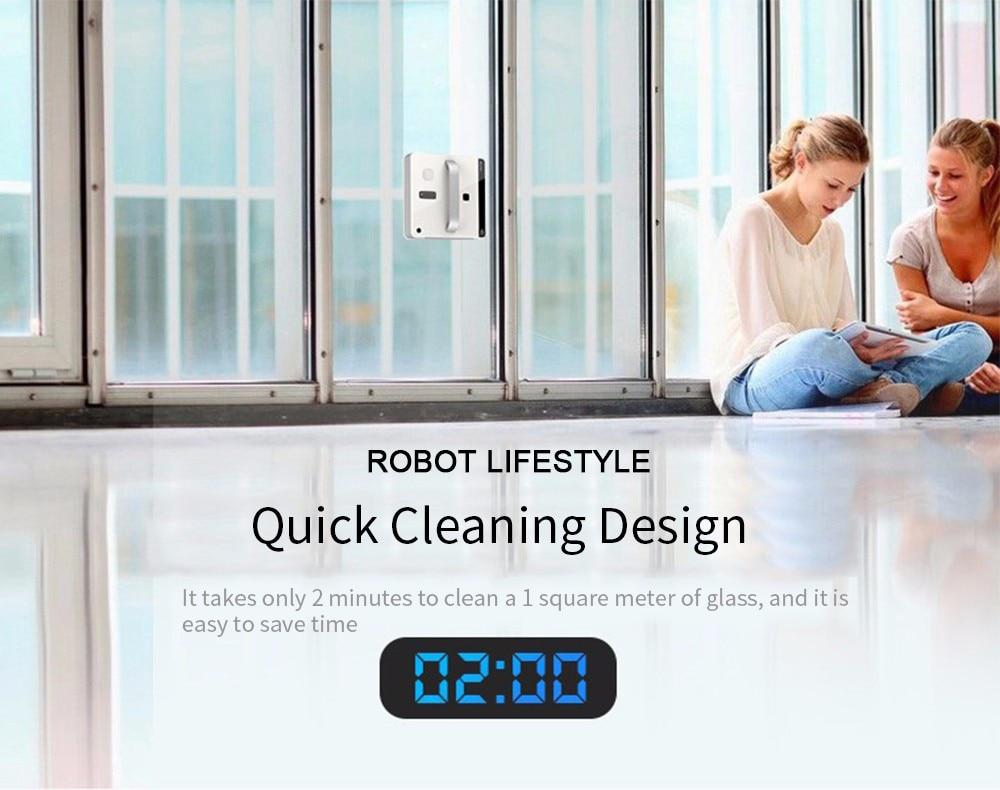Window Cleaning Robot RL880 Magnetic Vacuum Cleaner, Anti-falling,Remote Control, Auto Glass Washing, 3 Working Modes WIN660