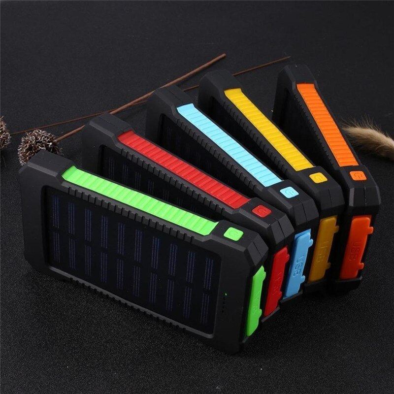 Solar panel 30000 MAH, high capacity mobile phone charger, led, outdoor travel, iPhone, / mobile phone