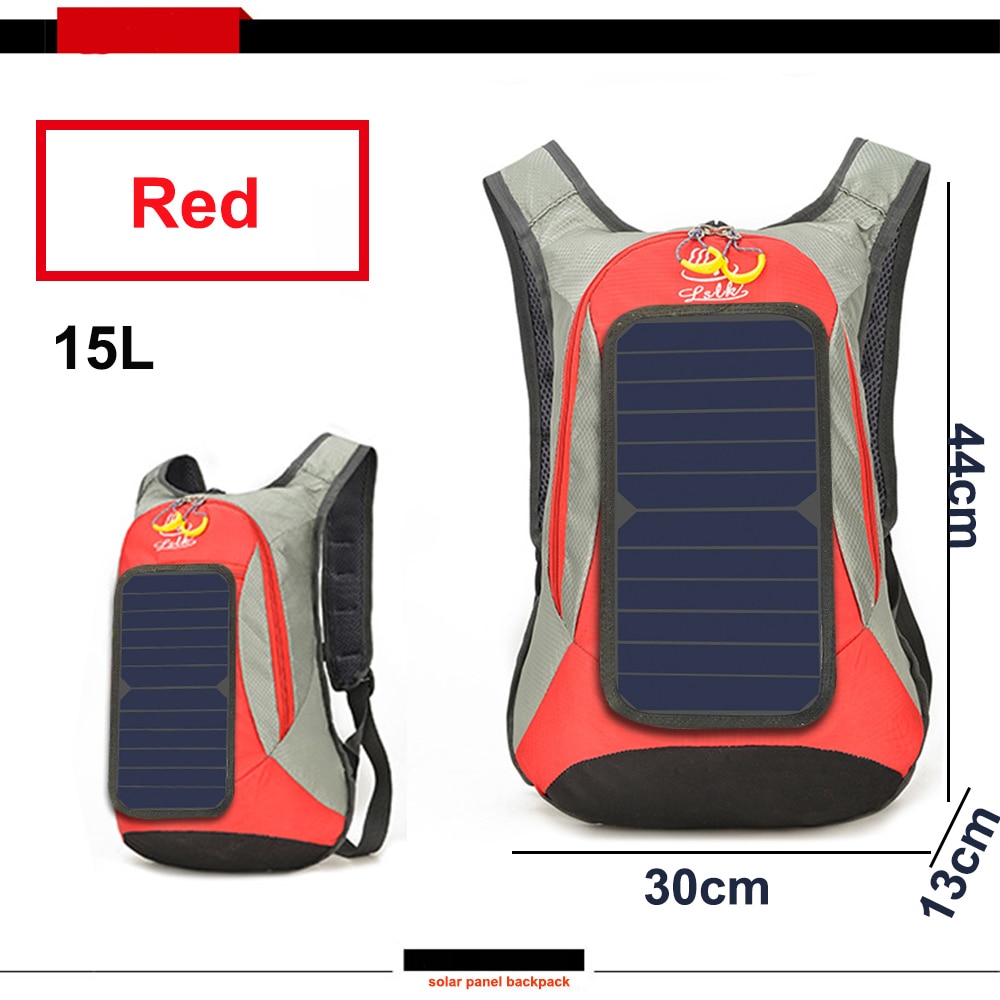 Xinpuguang 6W 6V USB Backpack Solar Panel Battery Power Bank Charger for Smartphone Outdoor Camping Climbing Travel Hiking