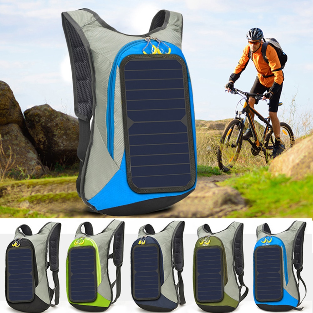 Xinpuguang 6W 6V USB Backpack Solar Panel Battery Power Bank Charger for Smartphone Outdoor Camping Climbing Travel Hiking