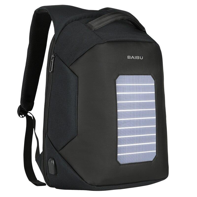 DC.meilun Solar Smart Backpack Men's Backpack USB Rechargeable Outdoor Travel Bag Multi-Function Travel Sport Mochila Hombre