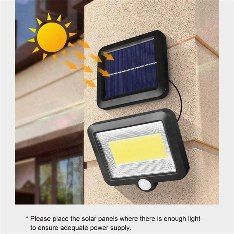100LED Solar Light Outdoor Motion Sensor Recharge Solar Wall Light Waterproof Emergency Led Light For Street Garden Porch Lamp