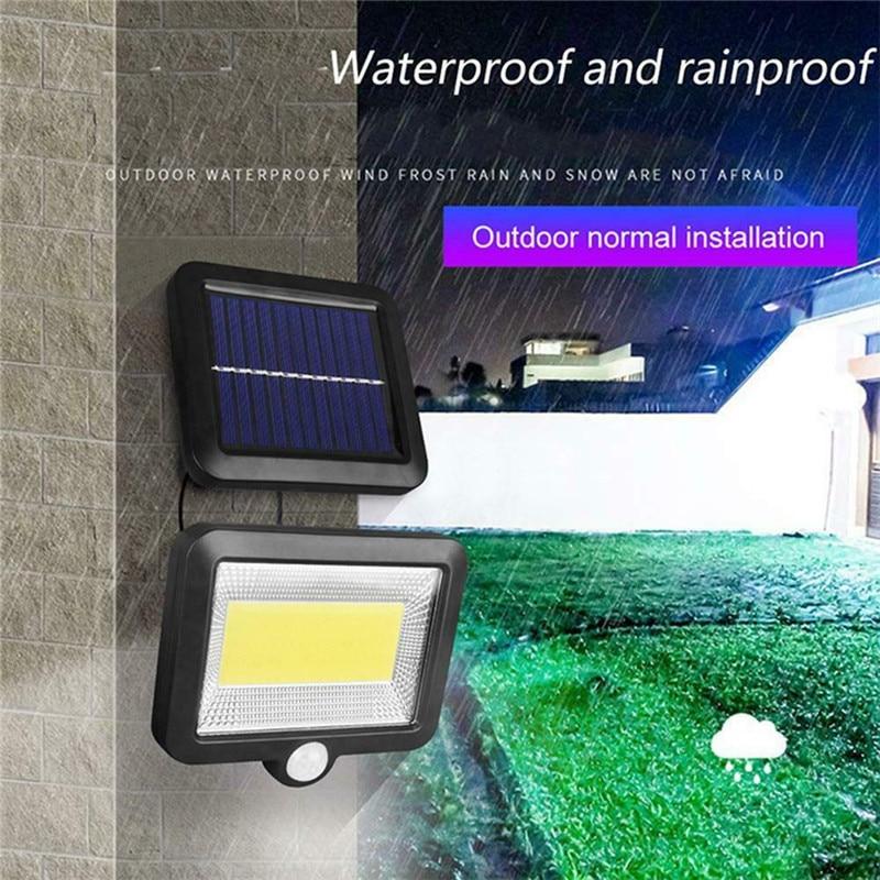 100LED Solar Light Outdoor Motion Sensor Recharge Solar Wall Light Waterproof Emergency Led Light For Street Garden Porch Lamp