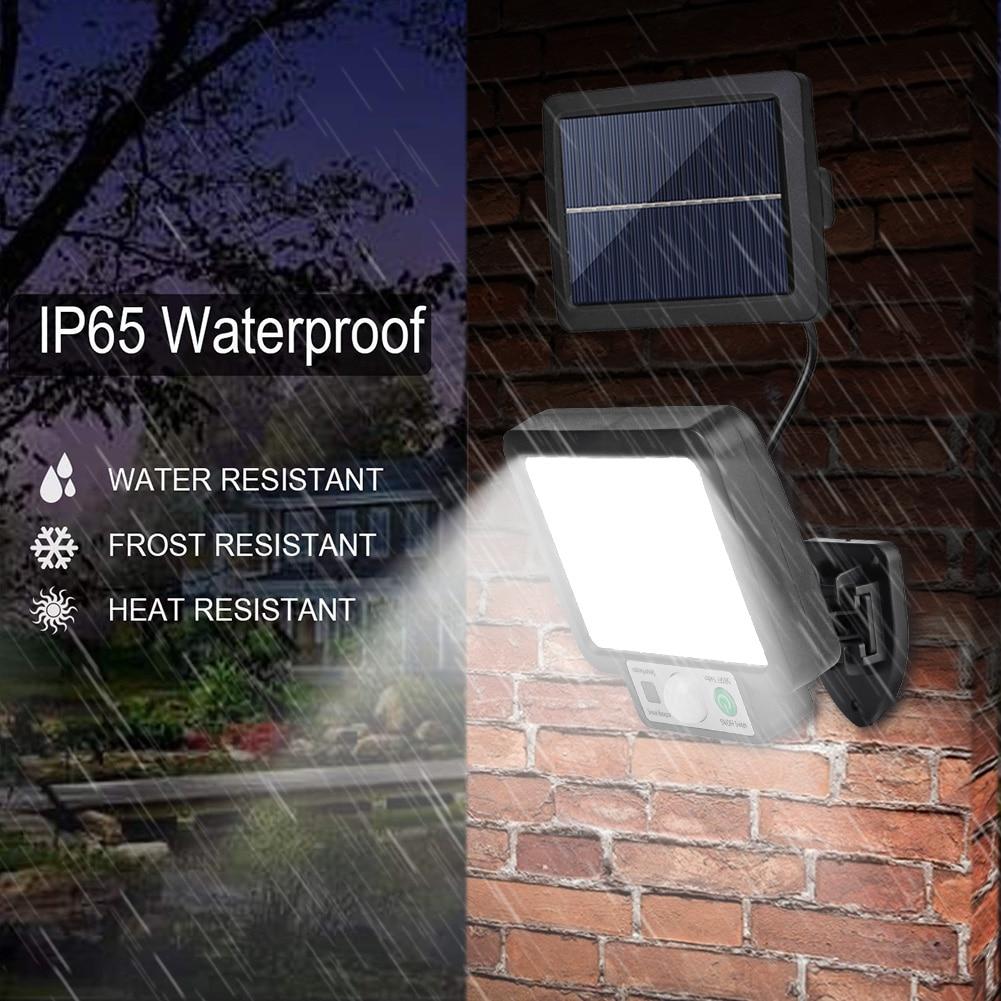 LED Split Solar Powered Wall Light Outdoor Waterproof Motion Sensor Induction Lamp Garden Street Lighting Decoration