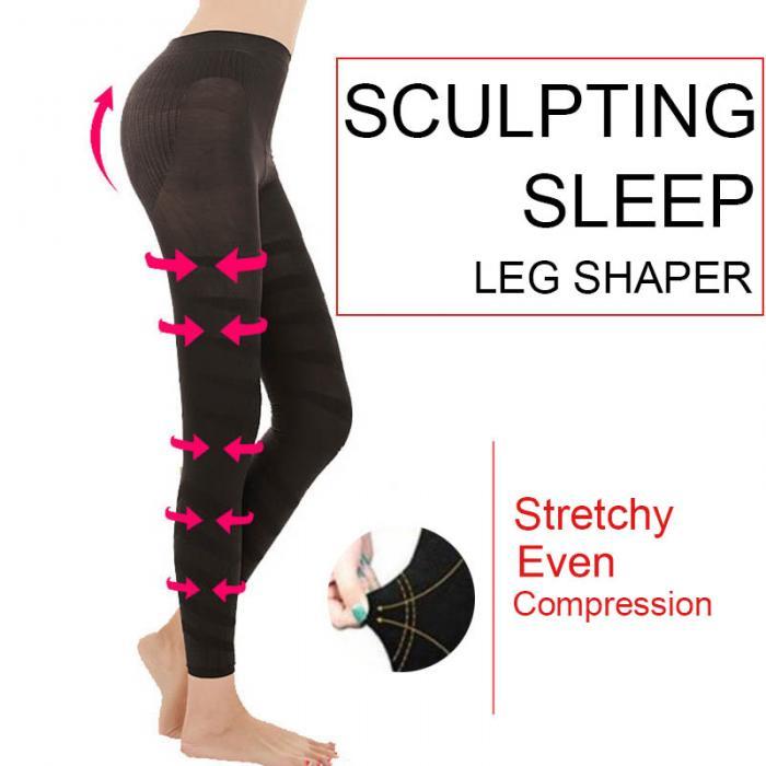 Women Sculpting Sleep Leg Shaper Legging Body Shaper Slimming Pants XRQ88