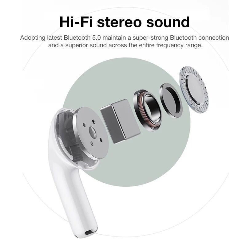 for airpoddings pro 3 Bluetooth Earphone Wireless Headphones HiFi Music Earbuds Sports Gaming Headset For IOS Android Phone