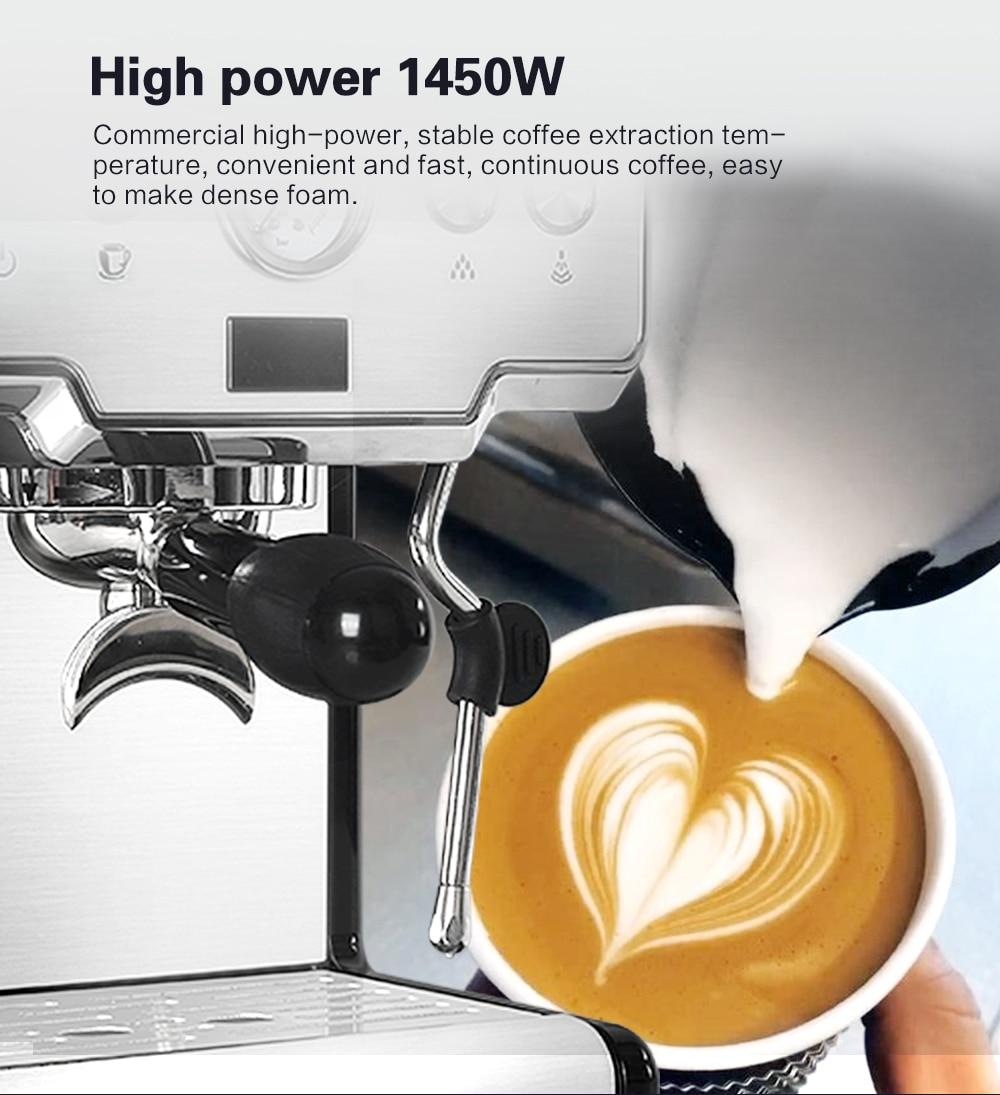 GZZT CRM3605 Espresso Coffee Machine 15 Bar Semi-Automatic Italian Coffee Maker For Cafe Popular Cappuccino Milk Bubble Maker
