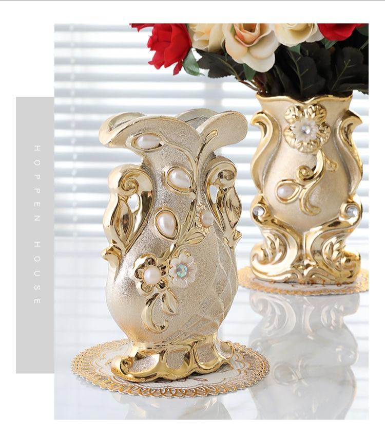 European Ceramic Table Vase living room balcony table decoration creative simulation Vase Decoration