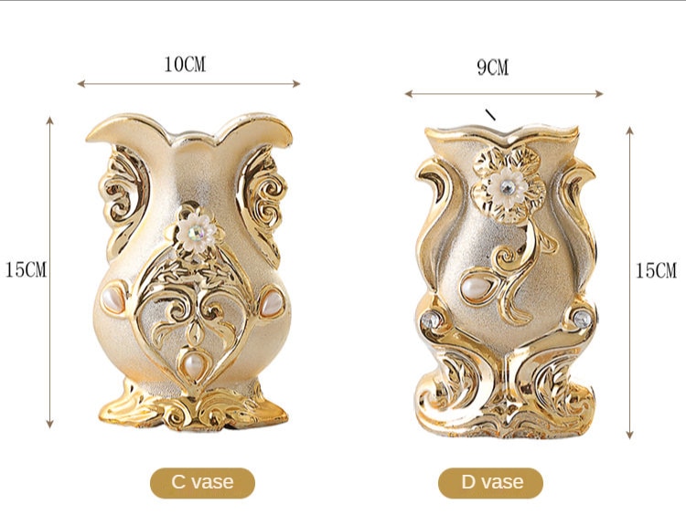 European Ceramic Table Vase living room balcony table decoration creative simulation Vase Decoration