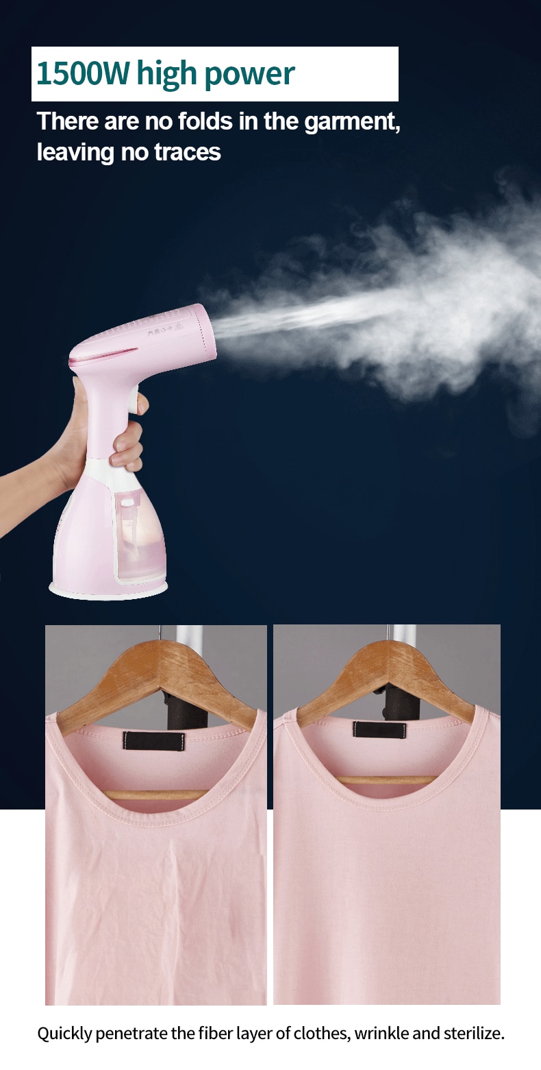 Triple Portable Steamer Handheld Steam Iron Clothes Garment Steamer for Home Steamer Clothing Planchas Para Ropa 1500W 280ml