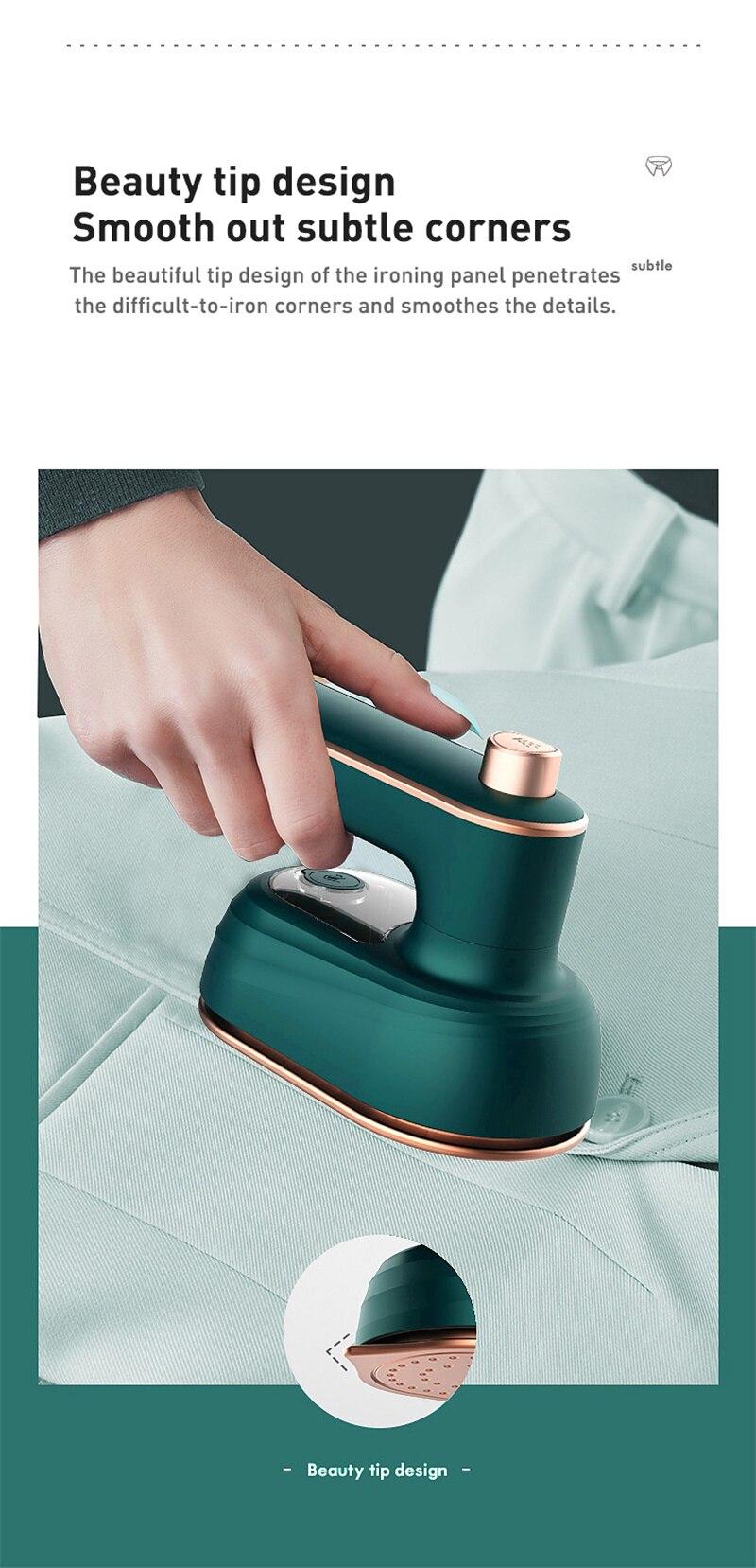 100V-240V Handheld Steam Iron Portable Electric Garment Steamer Clothes Hanging Ironing Rotatable Ceramic Plate Ironing Machine