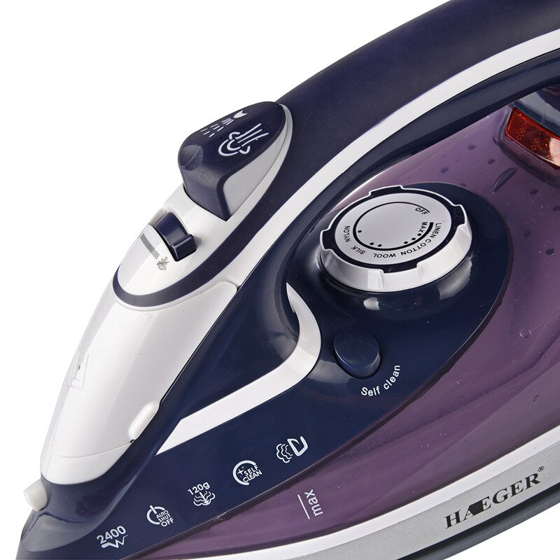 HAEGER electric household steam iron handheld steam iron for dry clothes steam clothes iron steam ironing 2400W